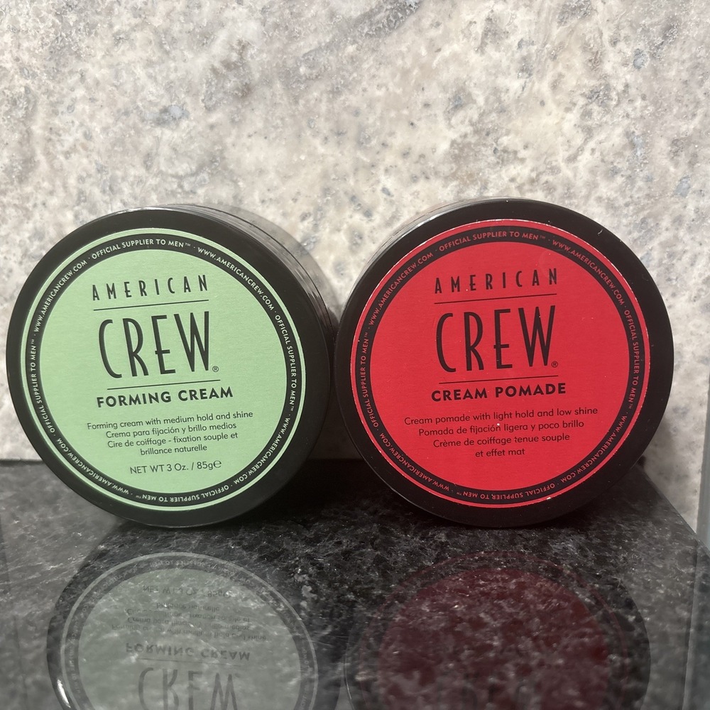 American Crew Forming Cream 3 oz & Cream Pomade 3 oz Set Of 2